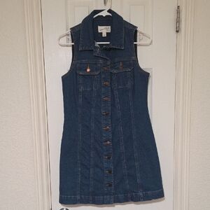 Universal Thread Blue Denim Sleeveless Dress
